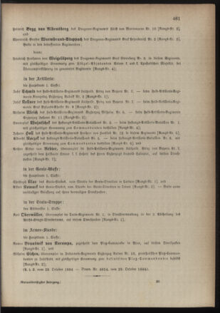 Kaiserlich-königliches Armee-Verordnungsblatt: Personal-Angelegenheiten 18841030 Seite: 27