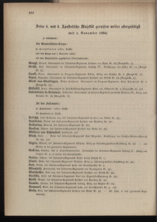 Kaiserlich-königliches Armee-Verordnungsblatt: Personal-Angelegenheiten 18841030 Seite: 28