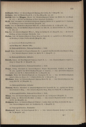 Kaiserlich-königliches Armee-Verordnungsblatt: Personal-Angelegenheiten 18841030 Seite: 69