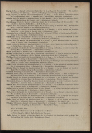 Kaiserlich-königliches Armee-Verordnungsblatt: Personal-Angelegenheiten 18841130 Seite: 5