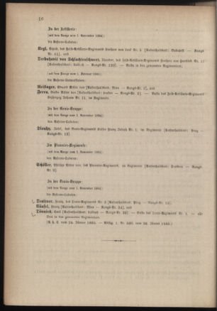 Kaiserlich-königliches Armee-Verordnungsblatt: Personal-Angelegenheiten 18850126 Seite: 6