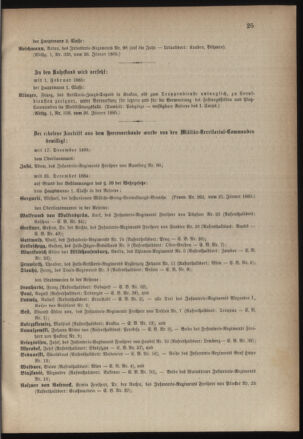 Kaiserlich-königliches Armee-Verordnungsblatt: Personal-Angelegenheiten 18850130 Seite: 3