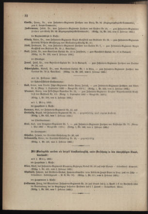 Kaiserlich-königliches Armee-Verordnungsblatt: Personal-Angelegenheiten 18850209 Seite: 4