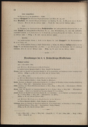 Kaiserlich-königliches Armee-Verordnungsblatt: Personal-Angelegenheiten 18850228 Seite: 2