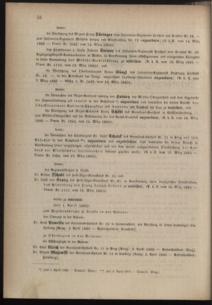 Kaiserlich-königliches Armee-Verordnungsblatt: Personal-Angelegenheiten 18850322 Seite: 2