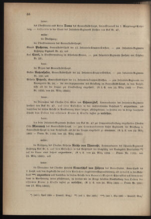 Kaiserlich-königliches Armee-Verordnungsblatt: Personal-Angelegenheiten 18850330 Seite: 2