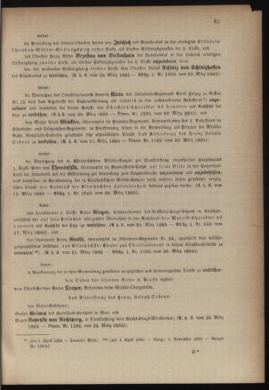 Kaiserlich-königliches Armee-Verordnungsblatt: Personal-Angelegenheiten 18850330 Seite: 3