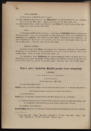 Kaiserlich-königliches Armee-Verordnungsblatt: Personal-Angelegenheiten 18850330 Seite: 4