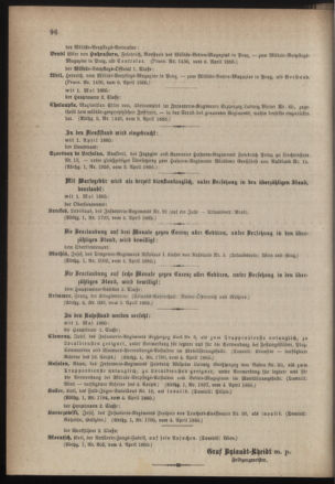 Kaiserlich-königliches Armee-Verordnungsblatt: Personal-Angelegenheiten 18850409 Seite: 6