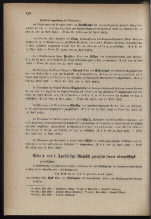 Kaiserlich-königliches Armee-Verordnungsblatt: Personal-Angelegenheiten 18850416 Seite: 4