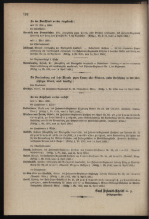 Kaiserlich-königliches Armee-Verordnungsblatt: Personal-Angelegenheiten 18850416 Seite: 8