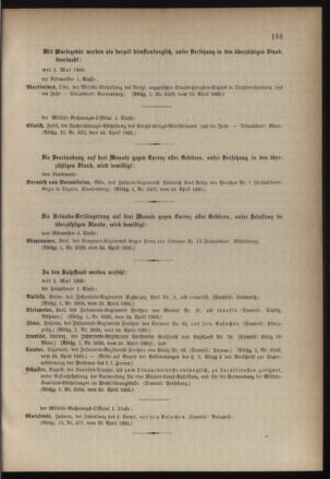 Kaiserlich-königliches Armee-Verordnungsblatt: Personal-Angelegenheiten 18850426 Seite: 11