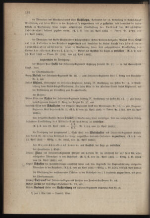 Kaiserlich-königliches Armee-Verordnungsblatt: Personal-Angelegenheiten 18850426 Seite: 2