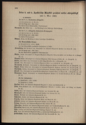 Kaiserlich-königliches Armee-Verordnungsblatt: Personal-Angelegenheiten 18850426 Seite: 24