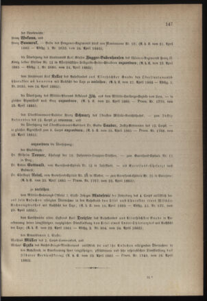 Kaiserlich-königliches Armee-Verordnungsblatt: Personal-Angelegenheiten 18850426 Seite: 3