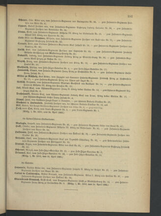 Kaiserlich-königliches Armee-Verordnungsblatt: Personal-Angelegenheiten 18850426 Seite: 7