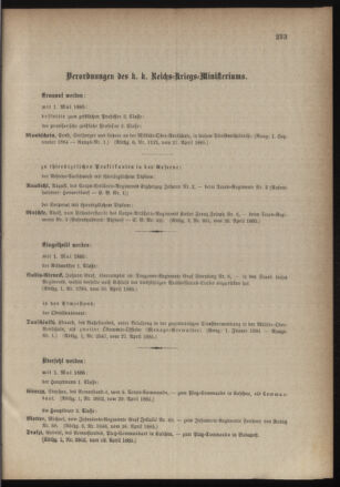 Kaiserlich-königliches Armee-Verordnungsblatt: Personal-Angelegenheiten 18850502 Seite: 13