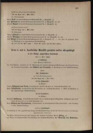 Kaiserlich-königliches Armee-Verordnungsblatt: Personal-Angelegenheiten 18850502 Seite: 7