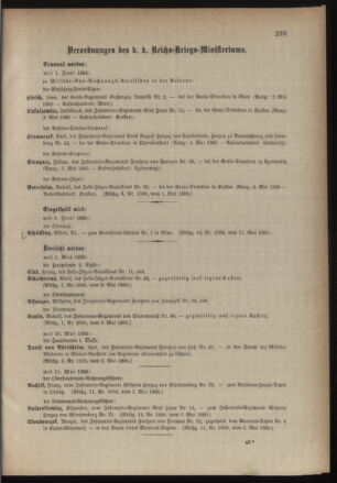 Kaiserlich-königliches Armee-Verordnungsblatt: Personal-Angelegenheiten 18850513 Seite: 3