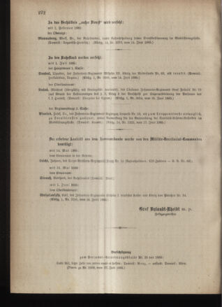 Kaiserlich-königliches Armee-Verordnungsblatt: Personal-Angelegenheiten 18850622 Seite: 6