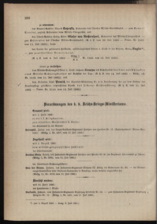 Kaiserlich-königliches Armee-Verordnungsblatt: Personal-Angelegenheiten 18850716 Seite: 2