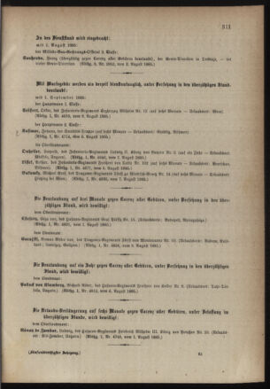 Kaiserlich-königliches Armee-Verordnungsblatt: Personal-Angelegenheiten 18850812 Seite: 5