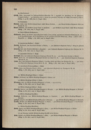 Kaiserlich-königliches Armee-Verordnungsblatt: Personal-Angelegenheiten 18850820 Seite: 6