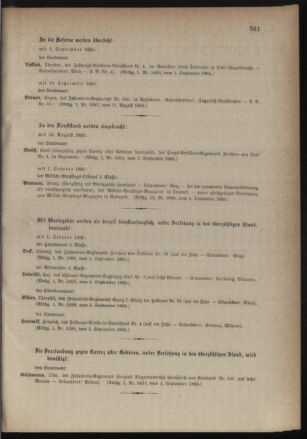 Kaiserlich-königliches Armee-Verordnungsblatt: Personal-Angelegenheiten 18850909 Seite: 7