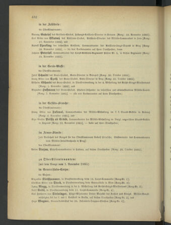 Kaiserlich-königliches Armee-Verordnungsblatt: Personal-Angelegenheiten 18851026 Seite: 16