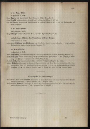 Kaiserlich-königliches Armee-Verordnungsblatt: Personal-Angelegenheiten 18851026 Seite: 21