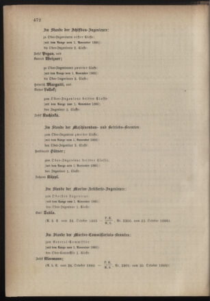 Kaiserlich-königliches Armee-Verordnungsblatt: Personal-Angelegenheiten 18851026 Seite: 56