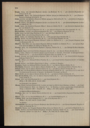 Kaiserlich-königliches Armee-Verordnungsblatt: Personal-Angelegenheiten 18851026 Seite: 8