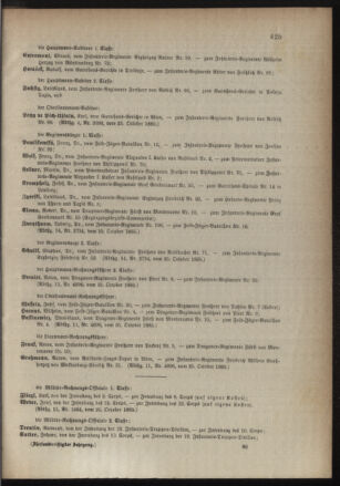 Kaiserlich-königliches Armee-Verordnungsblatt: Personal-Angelegenheiten 18851026 Seite: 9