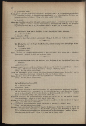 Kaiserlich-königliches Armee-Verordnungsblatt: Personal-Angelegenheiten 18851031 Seite: 10