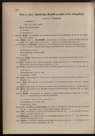 Kaiserlich-königliches Armee-Verordnungsblatt: Personal-Angelegenheiten 18851107 Seite: 2