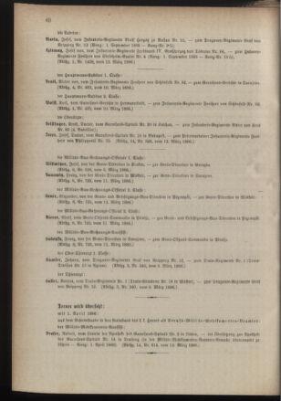 Kaiserlich-königliches Armee-Verordnungsblatt: Personal-Angelegenheiten 18860317 Seite: 6