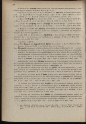 Kaiserlich-königliches Armee-Verordnungsblatt: Personal-Angelegenheiten 18860416 Seite: 2