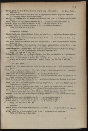 Kaiserlich-königliches Armee-Verordnungsblatt: Personal-Angelegenheiten 18860424 Seite: 11