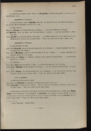 Kaiserlich-königliches Armee-Verordnungsblatt: Personal-Angelegenheiten 18860424 Seite: 5