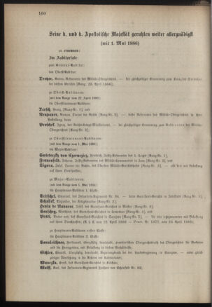 Kaiserlich-königliches Armee-Verordnungsblatt: Personal-Angelegenheiten 18860424 Seite: 58