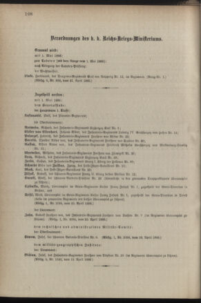 Kaiserlich-königliches Armee-Verordnungsblatt: Personal-Angelegenheiten 18860424 Seite: 6