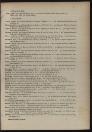 Kaiserlich-königliches Armee-Verordnungsblatt: Personal-Angelegenheiten 18860424 Seite: 9