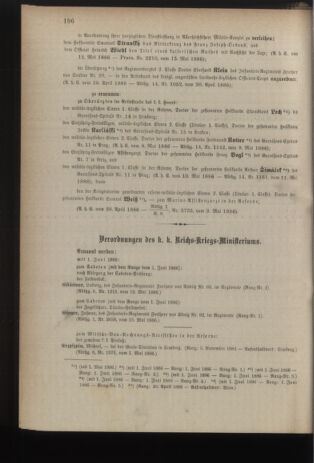 Kaiserlich-königliches Armee-Verordnungsblatt: Personal-Angelegenheiten 18860514 Seite: 2