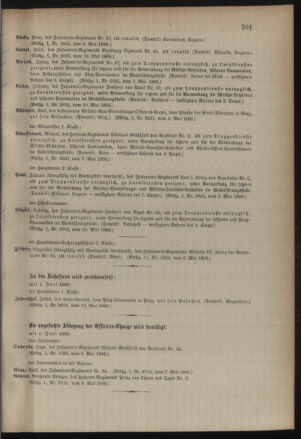 Kaiserlich-königliches Armee-Verordnungsblatt: Personal-Angelegenheiten 18860514 Seite: 7