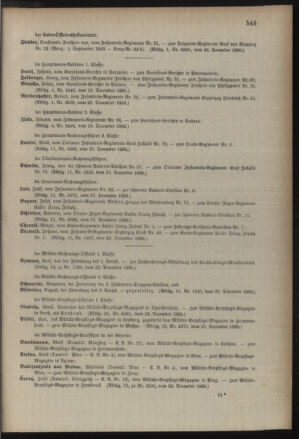 Kaiserlich-königliches Armee-Verordnungsblatt: Personal-Angelegenheiten 18861231 Seite: 11