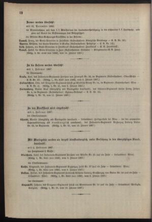 Kaiserlich-königliches Armee-Verordnungsblatt: Personal-Angelegenheiten 18870120 Seite: 6