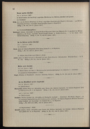 Kaiserlich-königliches Armee-Verordnungsblatt: Personal-Angelegenheiten 18870131 Seite: 6