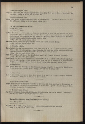 Kaiserlich-königliches Armee-Verordnungsblatt: Personal-Angelegenheiten 18870215 Seite: 7