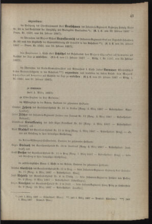 Kaiserlich-königliches Armee-Verordnungsblatt: Personal-Angelegenheiten 18870301 Seite: 3