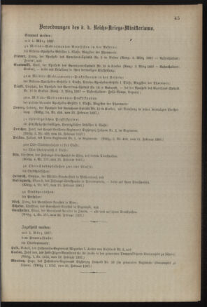 Kaiserlich-königliches Armee-Verordnungsblatt: Personal-Angelegenheiten 18870301 Seite: 5